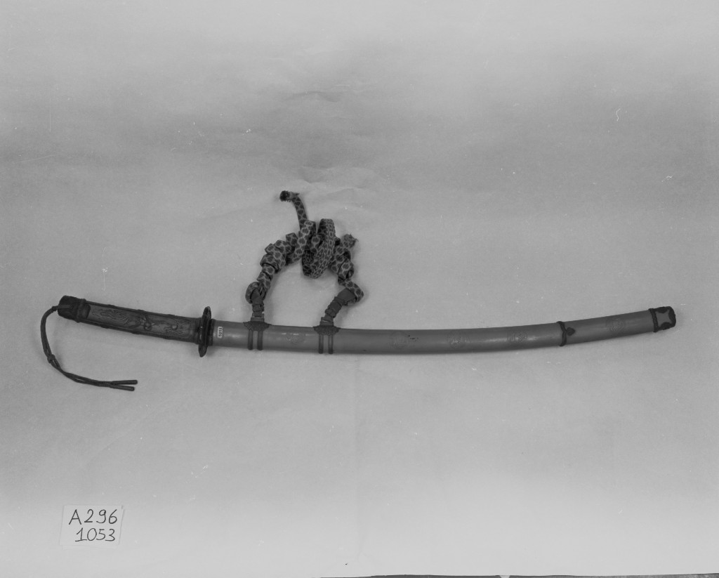 spada, opera isolata di Bizen No Kuni Norimitsu, Hongo Saburobei, Shimizu Yushiyuki (seconda metà sec. XIX)