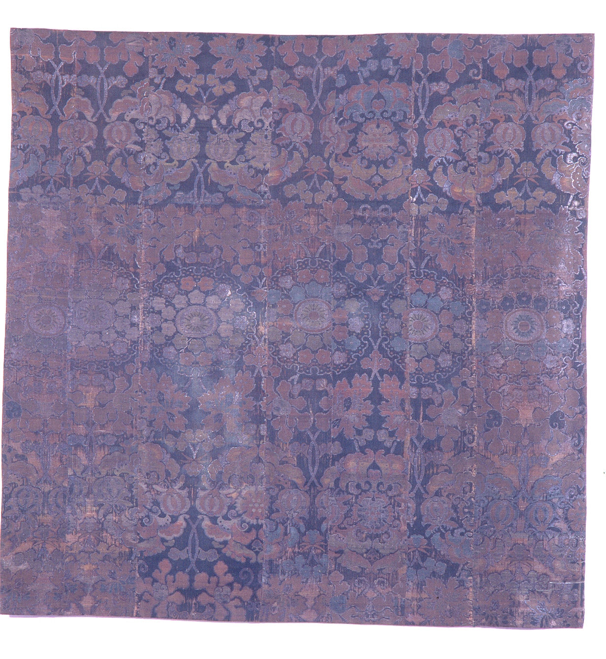 motivi decorativi a medaglioni (tovaglietta) - ambito giapponese (sec. XIX)