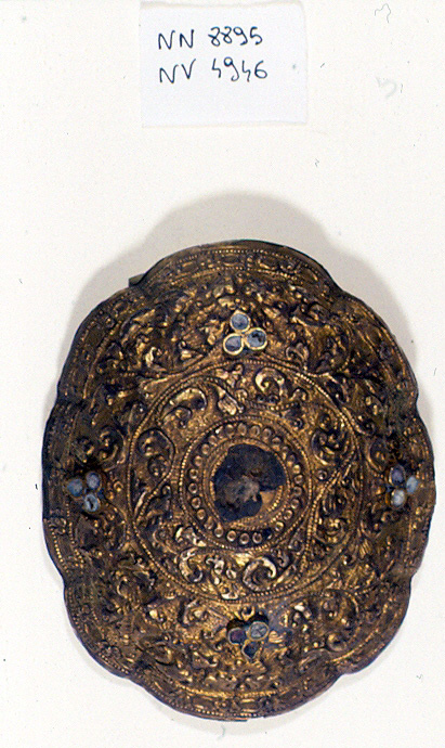 motivi decorativi floreali (fibbia, opera isolata) - ambito Asia sud-orientale (secc. XVII/ XIX)