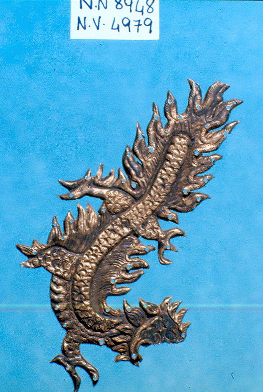 drago (placca, opera isolata) - ambito Asia sud-orientale (secc. XVII/ XIX)
