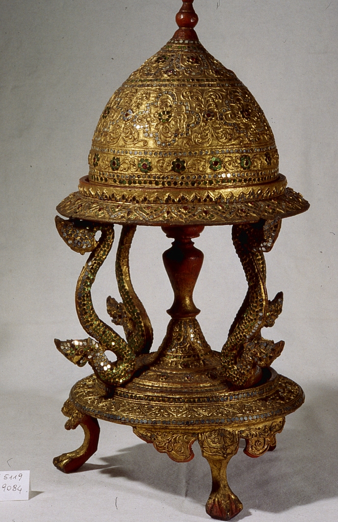 motivi decorativi (daung baung kalat, opera isolata) - manifattura birmana (seconda metà sec. XIX)