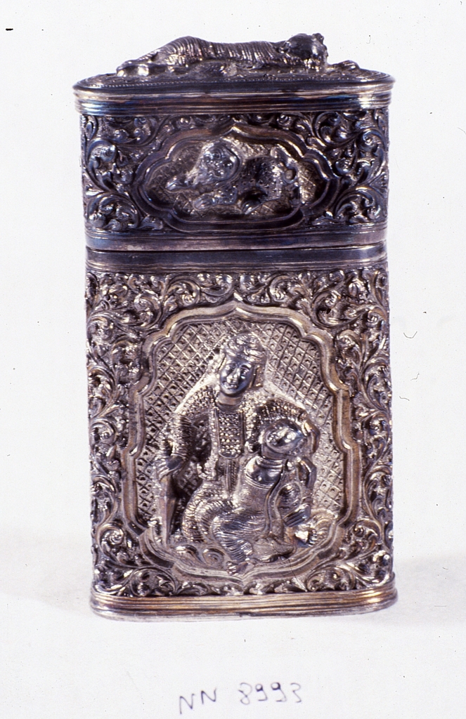 motivi decorativi (scatola, opera isolata) - manifattura birmana (seconda metà sec. XIX)