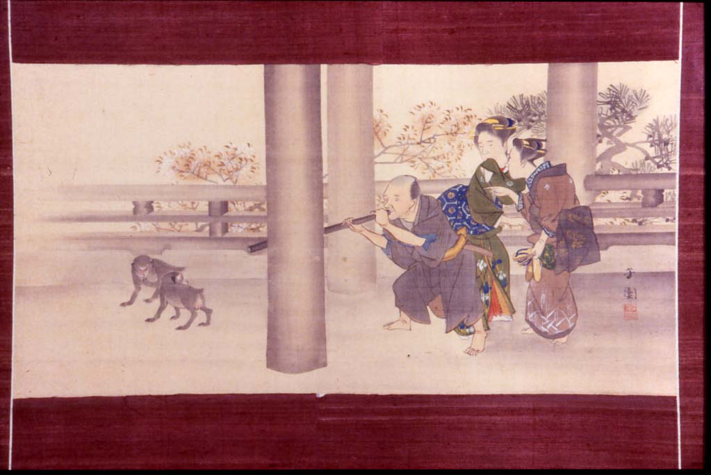 scena familiare (dipinto, opera isolata) di Hoen (sec. XIX)
