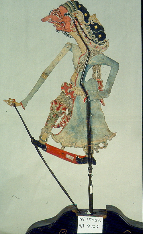 figura maschile (marionetta, opera isolata) - ambito Asia sud-orientale (secc. XVII/ XIX)