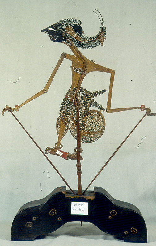 figura maschile (marionetta, opera isolata) - ambito Asia sud-orientale (secc. XVII/ XIX)