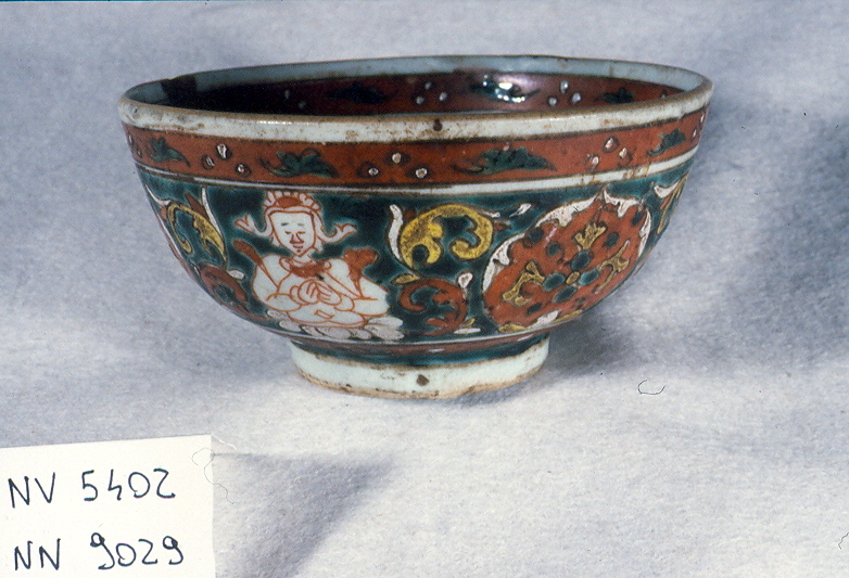 motivo decorativo (coppa, opera isolata) - ambito Asia sud-orientale (secc. XVII/ XIX)