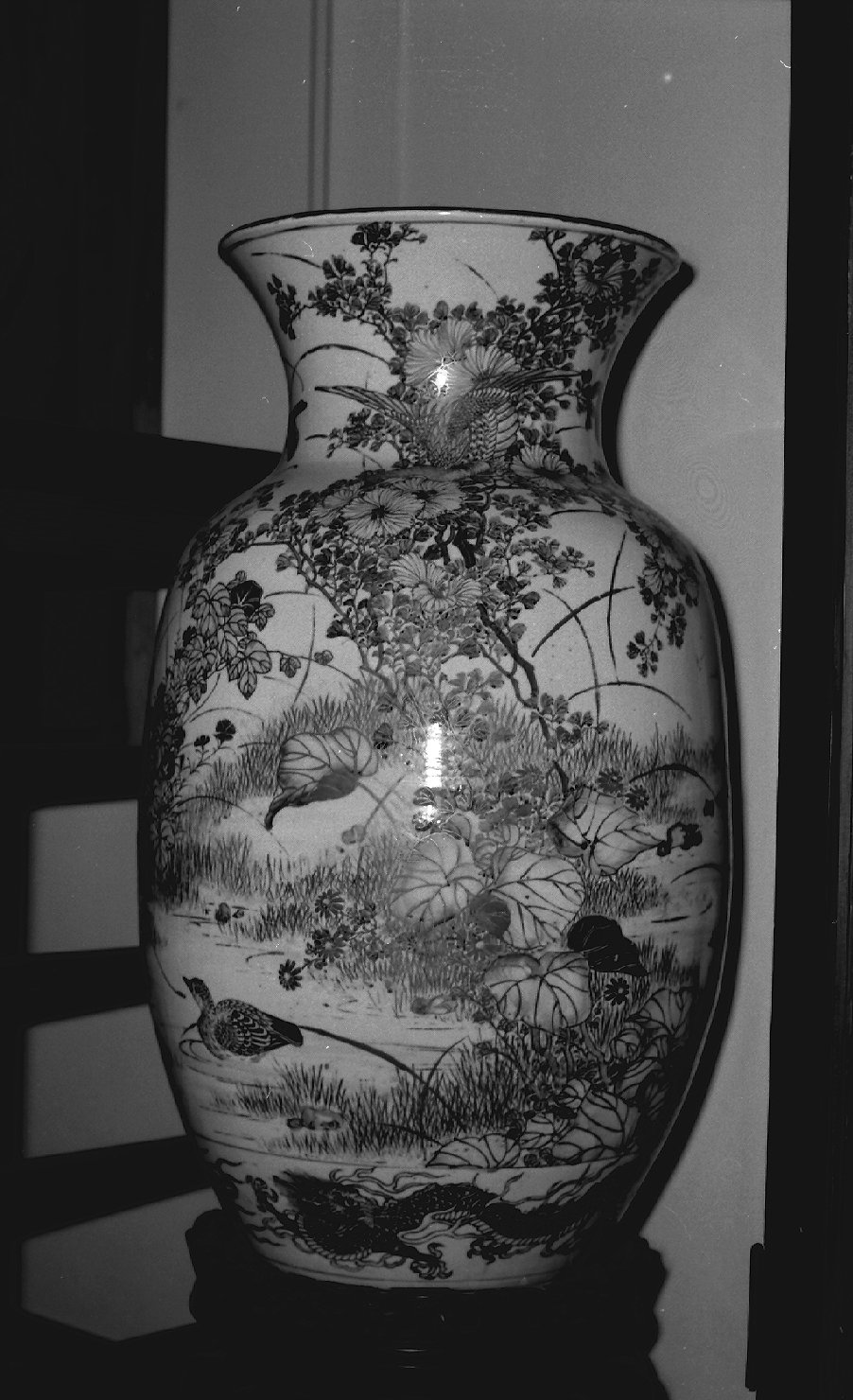 motivi decorativi floreali (vaso, opera isolata) - ambito cinese (seconda metà sec. XVIII)