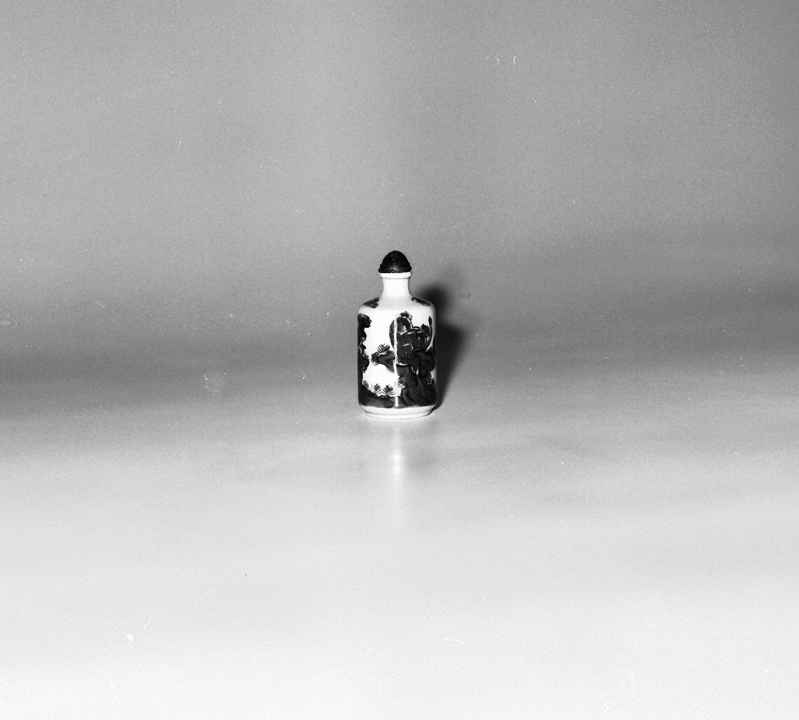 paesaggio con animali (vasetto, opera isolata) - ambito cinese (seconda metà sec. XVIII)