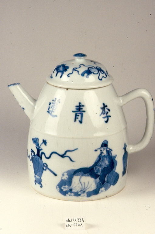 figure maschili (teiera, opera isolata) - ambito cinese (seconda metà sec. XVIII)