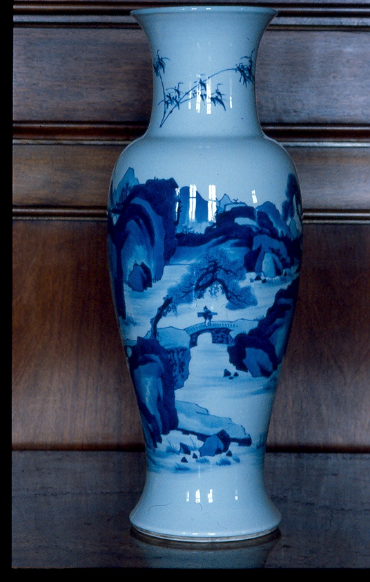 paesaggio fantastico (vaso) - ambito cinese (secc. XVIII/ XIX)