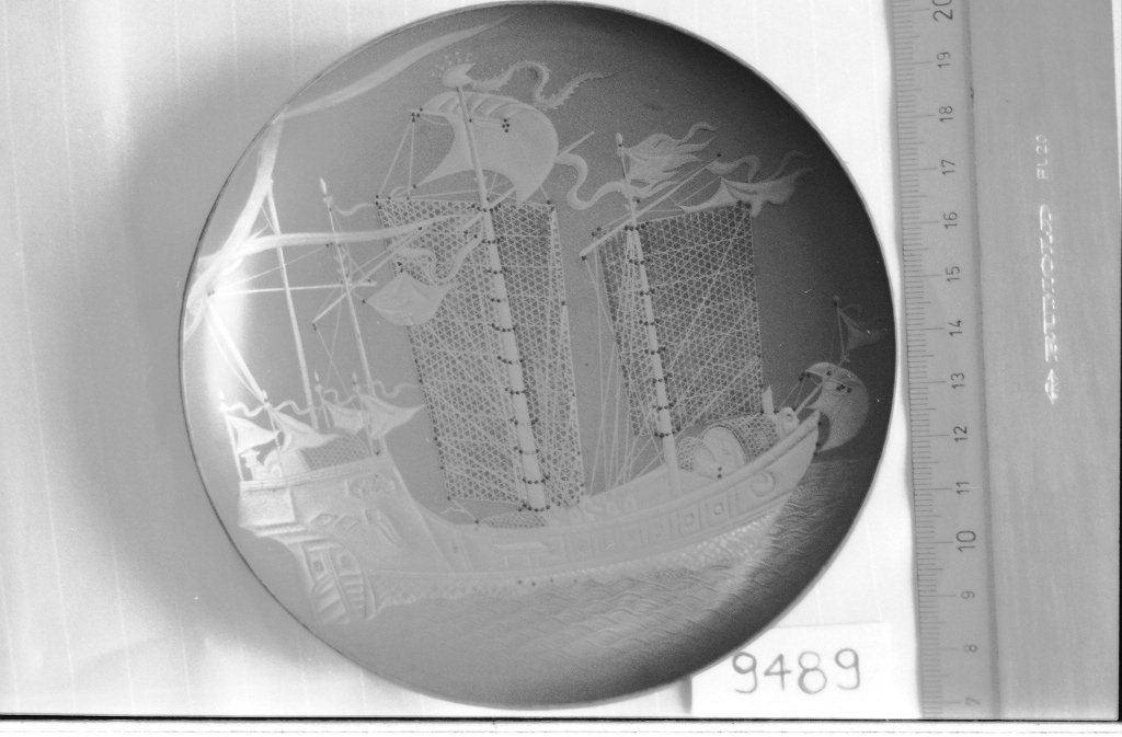 veliero (coppetta, opera isolata) - ambito giapponese (seconda metà sec. XIX)