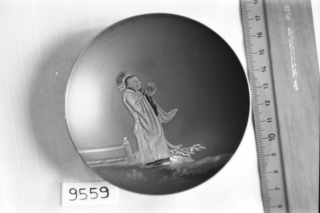 Tobosaku, figura maschile (coppetta, opera isolata) di Shunso (seconda metà sec. XIX)