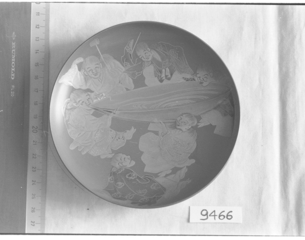 shojo, folletti (coppetta, opera isolata) - ambito giapponese (seconda metà sec. XIX)