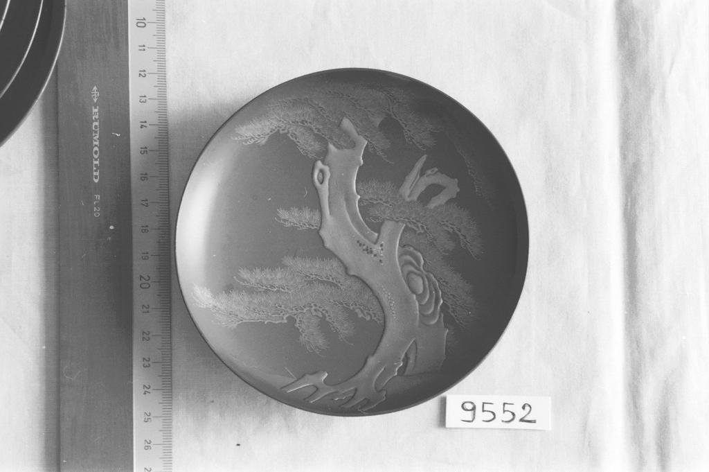 paesaggio con alberi (coppetta, opera isolata) - ambito giapponese (seconda metà sec. XIX)