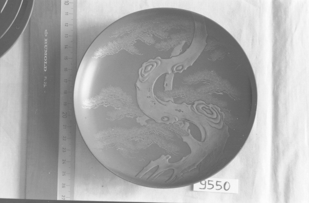 paesaggio con alberi (coppetta, opera isolata) - ambito giapponese (seconda metà sec. XIX)