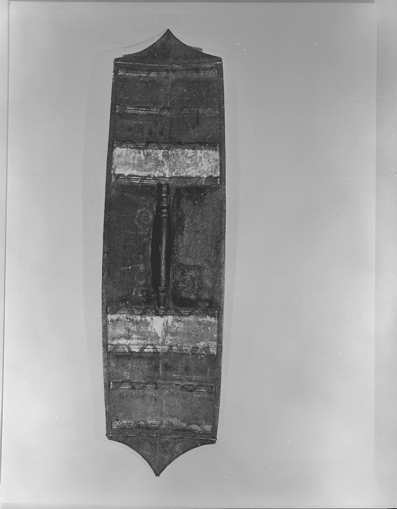 elementi decorativi antropomorfi (scudo, insieme) - manifattura indonesiana (sec. XIX)