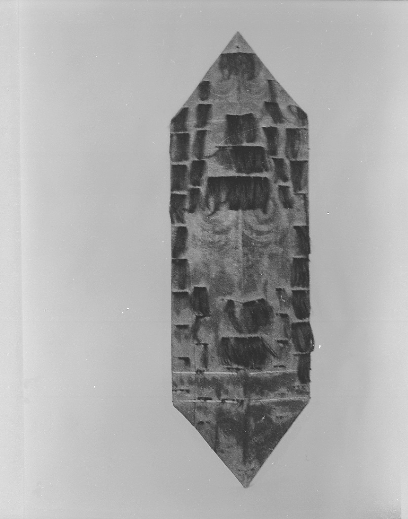 elementi decorativi antropomorfi (scudo, insieme) - manifattura indonesiana (sec. XIX)