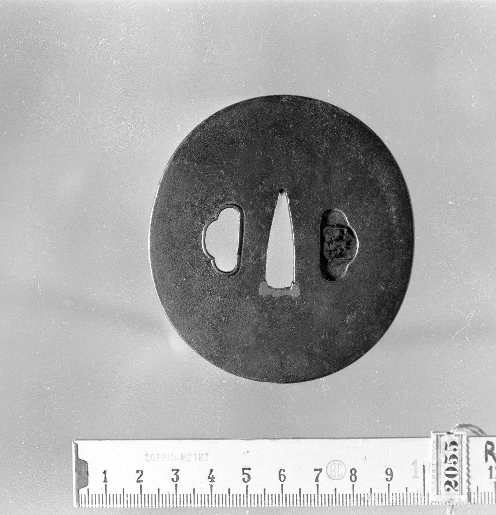 Tre topolini, animali (placchetta di spada, insieme) - ambito giapponese (secc. XVIII/ XIX)