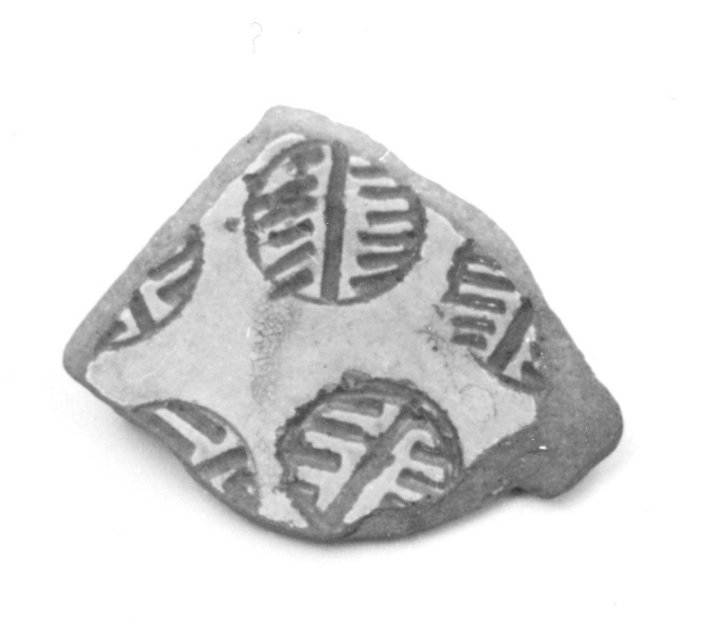 motivi decorativi (piatto, frammento) - ambito greco (sec. XII)