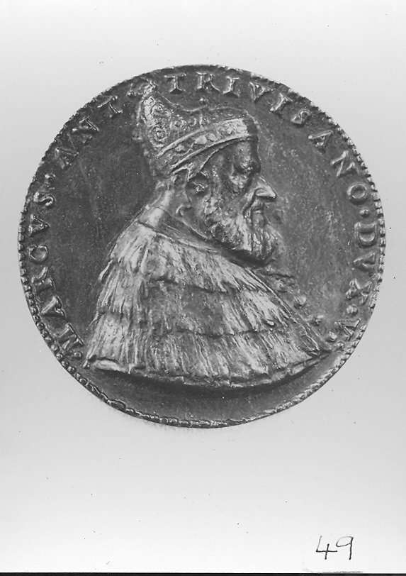 ritratto di doge (medaglia, opera isolata) - bottega veneta (seconda metà sec. XVI)
