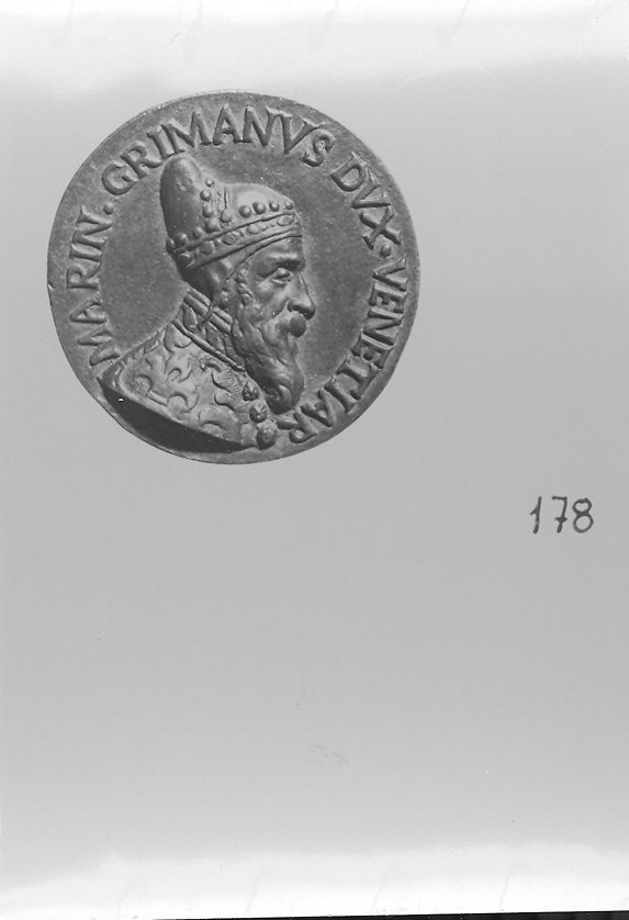 ritratto di doge (medaglia, opera isolata) - bottega veneta (sec. XVI)