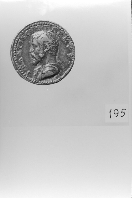 ritratto d'uomo di profilo (medaglia, opera isolata) - bottega veneta (terzo quarto sec. XVI)