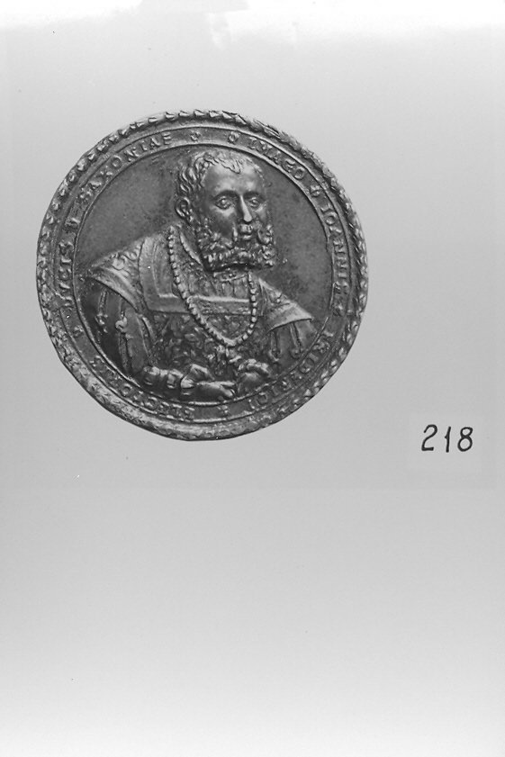 ritratto d'uomo di profilo (medaglia, opera isolata) - bottega tedesca (sec. XVI)