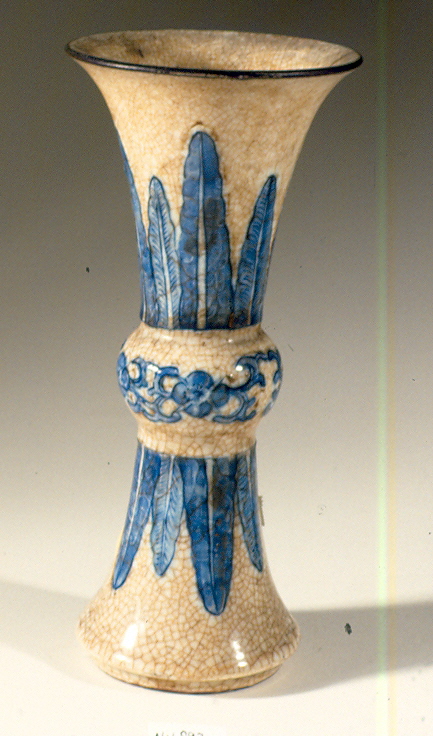 motivi decorativi floreali (vaso, opera isolata) - ambito cinese (seconda metà sec. XVIII)