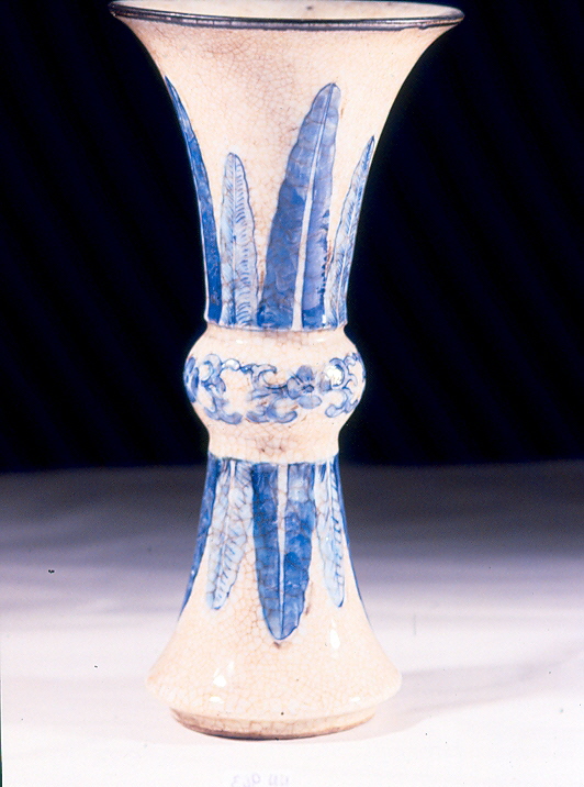 motivi decorativi floreali (vaso, opera isolata) - ambito cinese (seconda metà sec. XVIII)