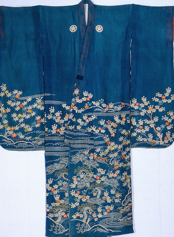 paesaggio fantastico (abito femminile, elemento d'insieme) - ambito giapponese (prima metà XIX)