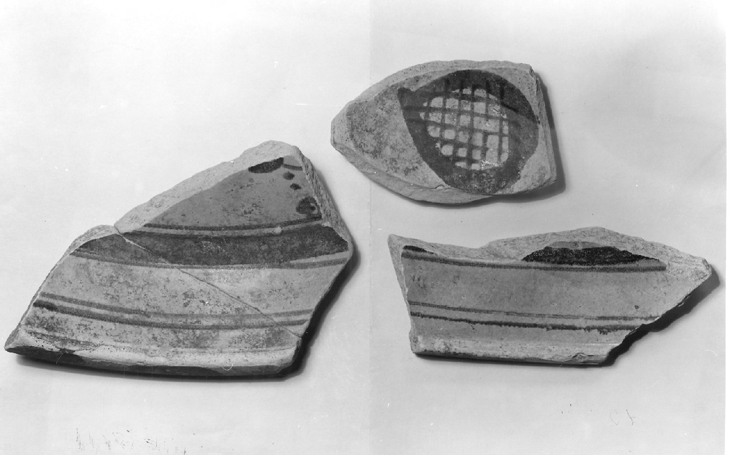 motivi decorativi (bacino, frammento) - ambito Italia meridionale (secc. XIII/ XIV)