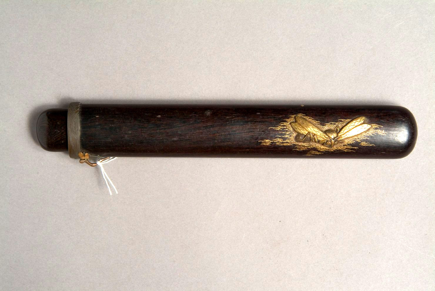 libellula (custodia di pipa, opera isolata) - ambito giapponese (secc. XVII/ XIX)