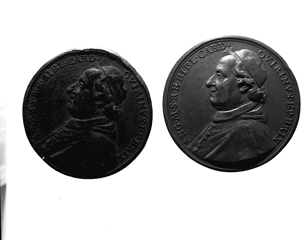 testa d'uomo (medaglia, elemento d'insieme) di Hamerani Ottone (sec. XVIII)