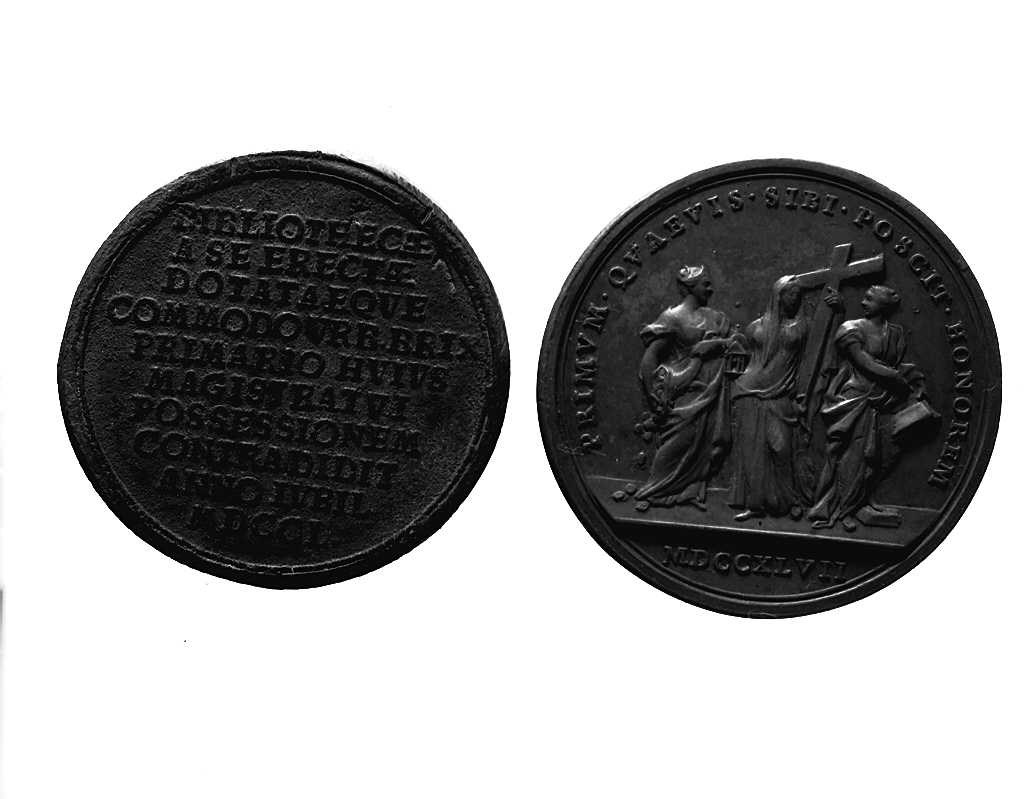 iscrizione (medaglia, elemento d'insieme) di Hamerani Ottone (sec. XVIII)