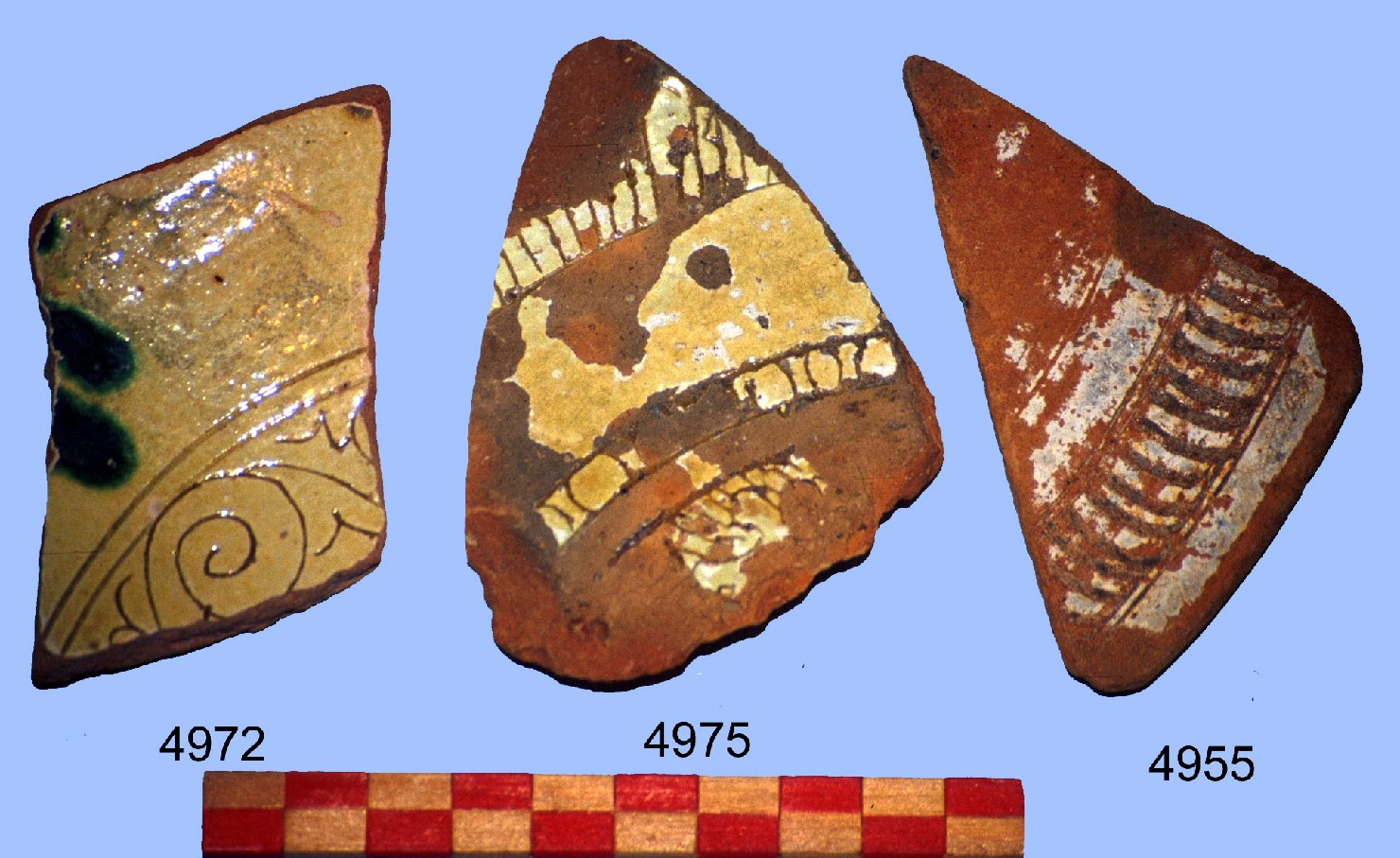 motivi decorativi (boccale, frammento) - ambito bizantino (sec. XVII)