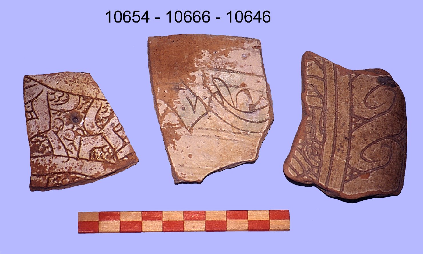 motivi decorativi (piatto, frammento) - manifattura balcanica (sec. XIII)