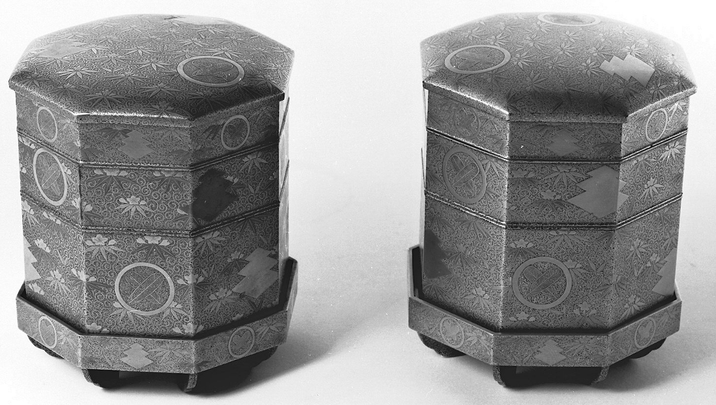 motivi decorativi (scatola, opera isolata) - ambito giapponese (secc. XVII/ XIX)