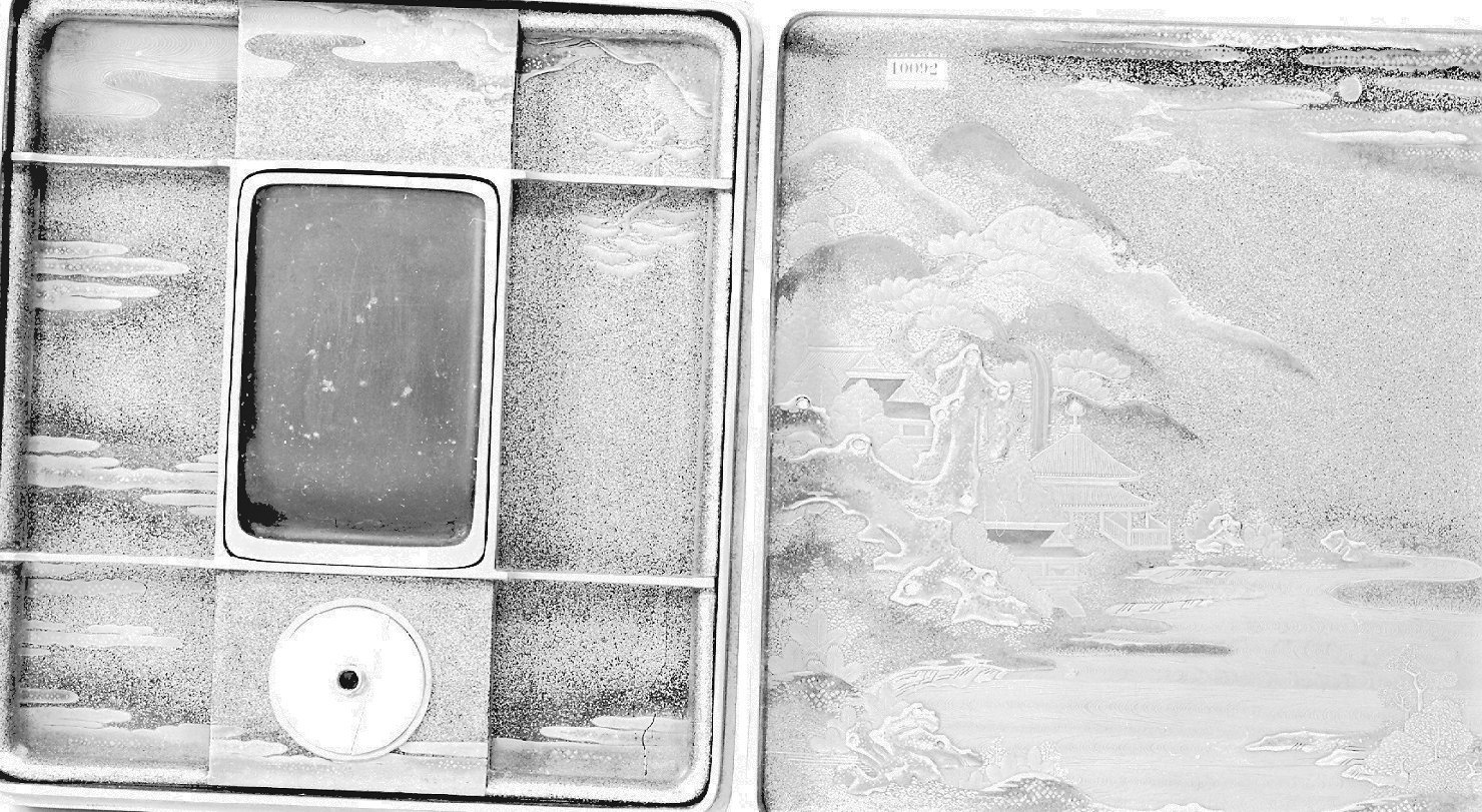 motivi decorativi (servizio per scrivere, opera isolata) - ambito giapponese (secc. XVII/ XIX)