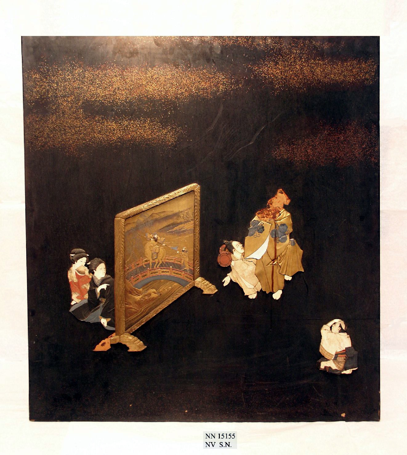 elementi decorativi (pannello, opera isolata) - ambito giapponese (seconda metà sec. XIX)