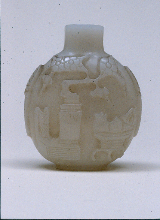 taotie, motivo decorativo (flacone, opera isolata) - ambito cinese (sec. XIX)