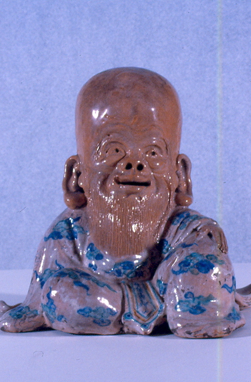 Fukurokuju, figura maschile (statuetta, opera isolata) - ambito giapponese (secc. XVIII/ XIX)