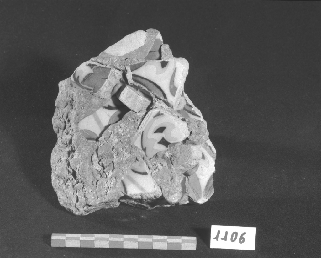 piastrella, opera isolata - produzione veneziana (secc. XVIII/ XIX)