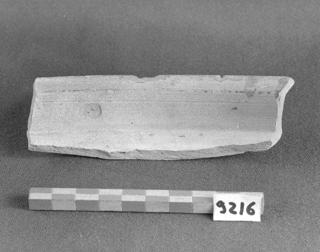 motivo decorativo geometrico (bacino, frammento) - produzione veneziana (secc. XIII/ XIV)