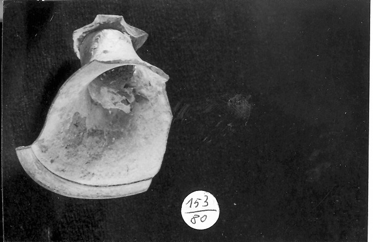 bicchiere, frammento - ambito veneto (secc. XV/ XVI)