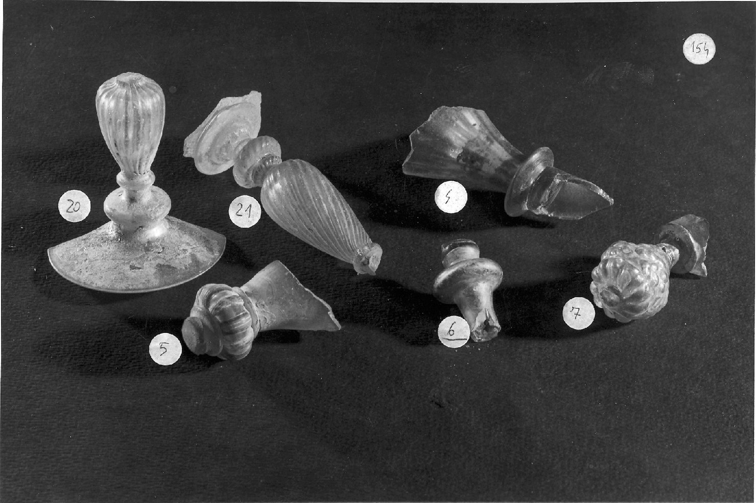 bicchiere, frammento - ambito veneto (secc. XV/ XVI)