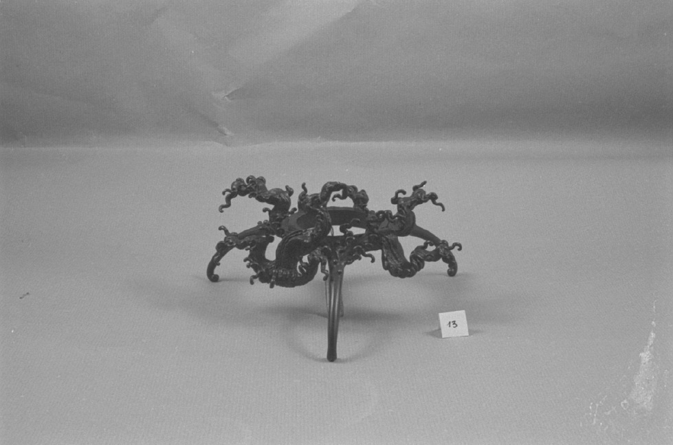 motivo decorativo a intreccio vimineo (tripode, opera isolata) - ambito giapponese (secc. XVII/ XIX)