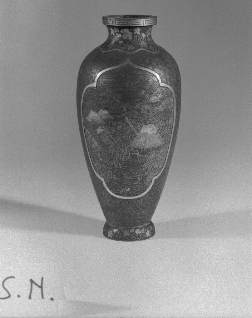 motivi decorativi (vaso, opera isolata) - ambito giapponese (secc. XVII/ XIX)