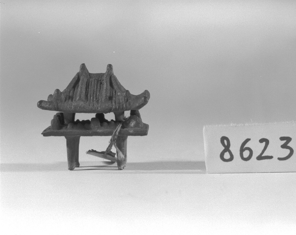 modello architettonico (scultura, opera isolata) - ambito giapponese (secc. XVII/ XIX)