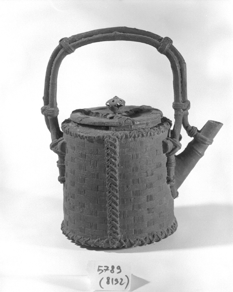 motivo decorativo a intreccio vimineo (brocca, opera isolata) - ambito giapponese (secc. XVII/ XIX)