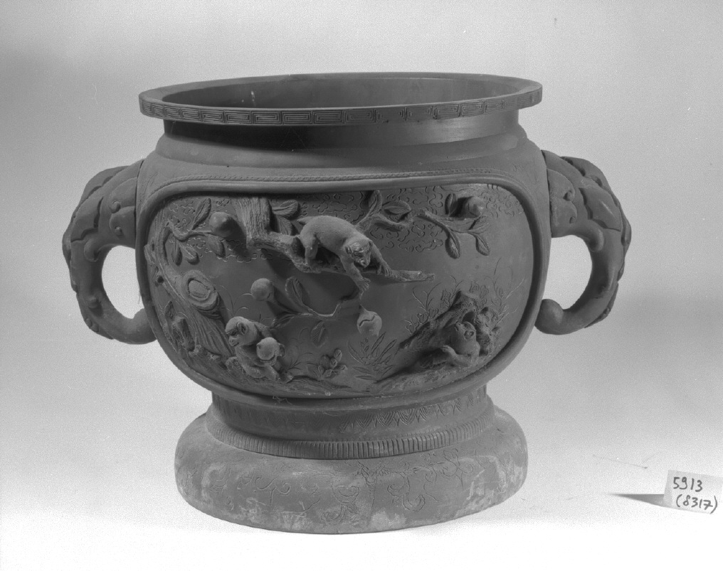 motivi decorativi vegetali e animali (vaso, serie) - ambito giapponese (secc. XVII/ XIX)